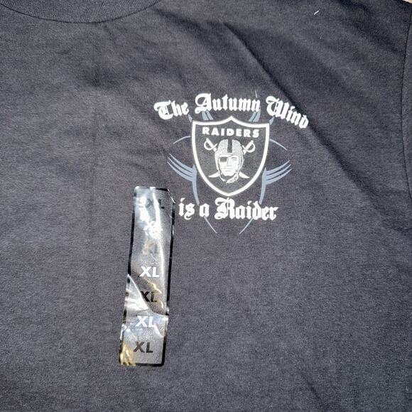 Las Vegas Raiders “The Autumn Wind is a Raider” T-shirt XL NWT 2011 Rare - Picture 2 of 7